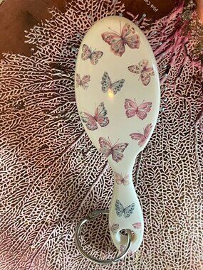 NEW MacKenzie-Childs x Wet Brush Butterfly Hill Keychain Brush NIP